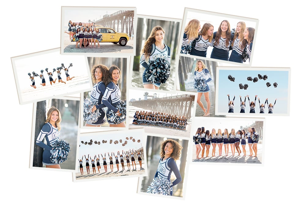 cheer collage